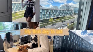 First day at school 🥳🥳Vlog ( York university).. Residence(quad),outfit, classes … MUST WATCH!🤯😩