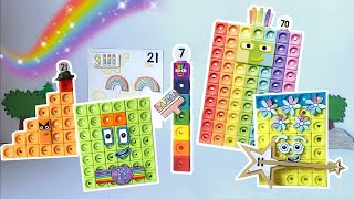 Numberblock Episode - The Rainbow Makers | Numberblock Mathlink Cubes | Seven Times Table X7