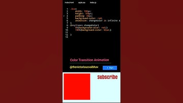 Color Transition Animation #shorts #animation #coding #viralvideo #css #viral #short #shortvideo
