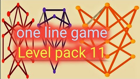 1Line - One Line with one touch game || Level pack 11|| Level 1 to 26 ||