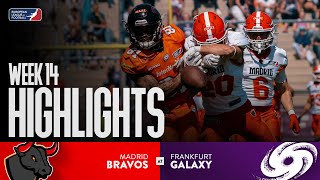 Madrid Bravos @ Frankfurt Galaxy - Highlights | Week 14 | Season 2025