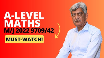 A-Level Maths - 9709/42 M/J 2022 Q#1-3 Solution | Ultimate Guide (Part 1)