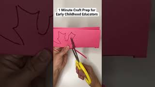 How to make maple leaf cutouts faster and neater #kidscraft #classroomdecoration #autumn #fall