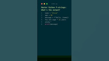 Master Python F-Strings in Seconds! #PythonTips #Coding