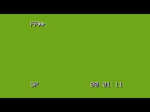 VHS Fast Forward - Green Screen