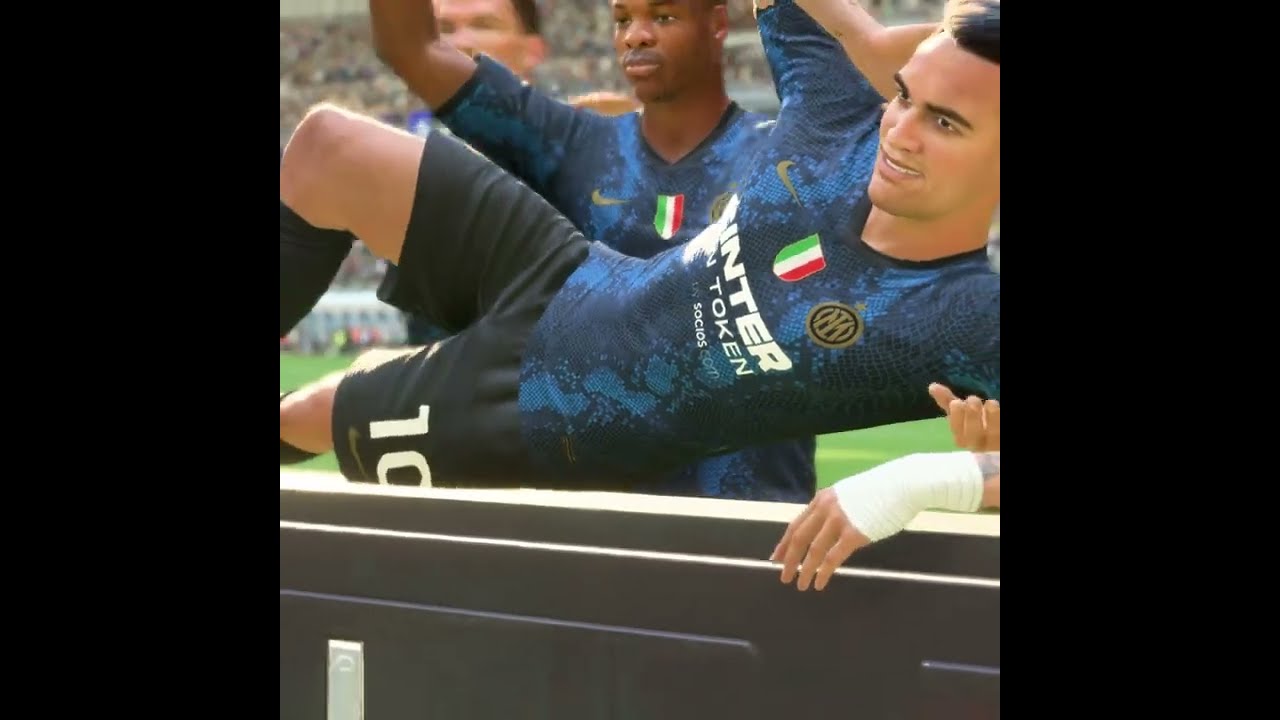 Lautaro Martinez goal celebration in FIFA 22 