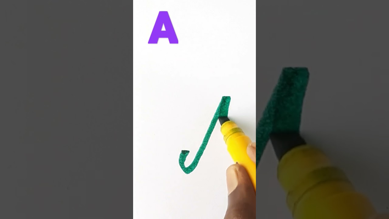 "A" calligraphy/chisel sketch pen