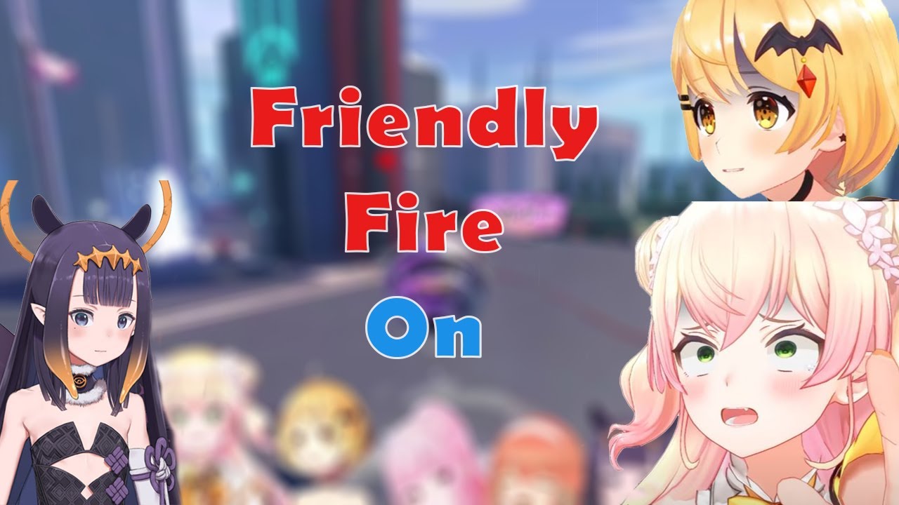 When Ina activated Friendly Fire to Mel and Nene, Knockout City Holo JPxEN Collabo (Just Meme)