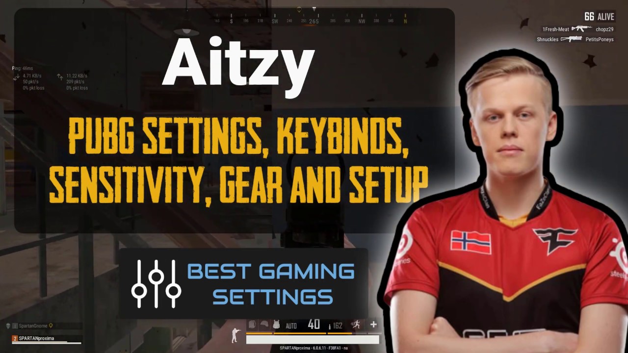 Aitzy PUBG Settings, Keybinds, Sensitivity, Gear and Setup Pro Player 2020 Updates
