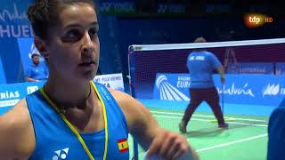 Badminton - Final Copa Europoa 2018 CAROLINA MARIN vs EVGENIYA KOSETSKAYA