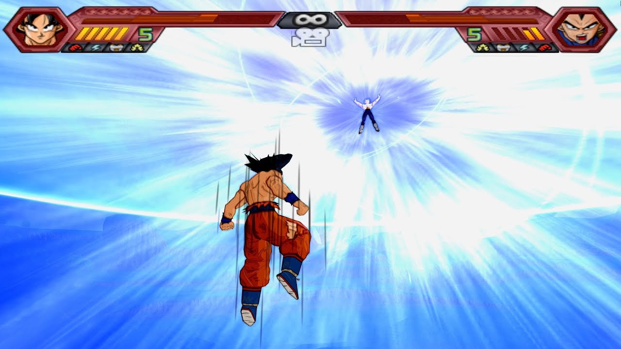 [DUAL TAS] Goku All Forms VS Vegeta All Forms | DBZ: Budokai Tenkaichi 4 (2 Rounds)