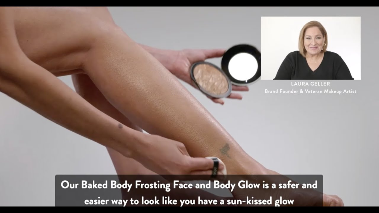 Makeup Demo 101: Baked Body Frosting Face + Body Glow (On Body) | Laura Geller Beauty