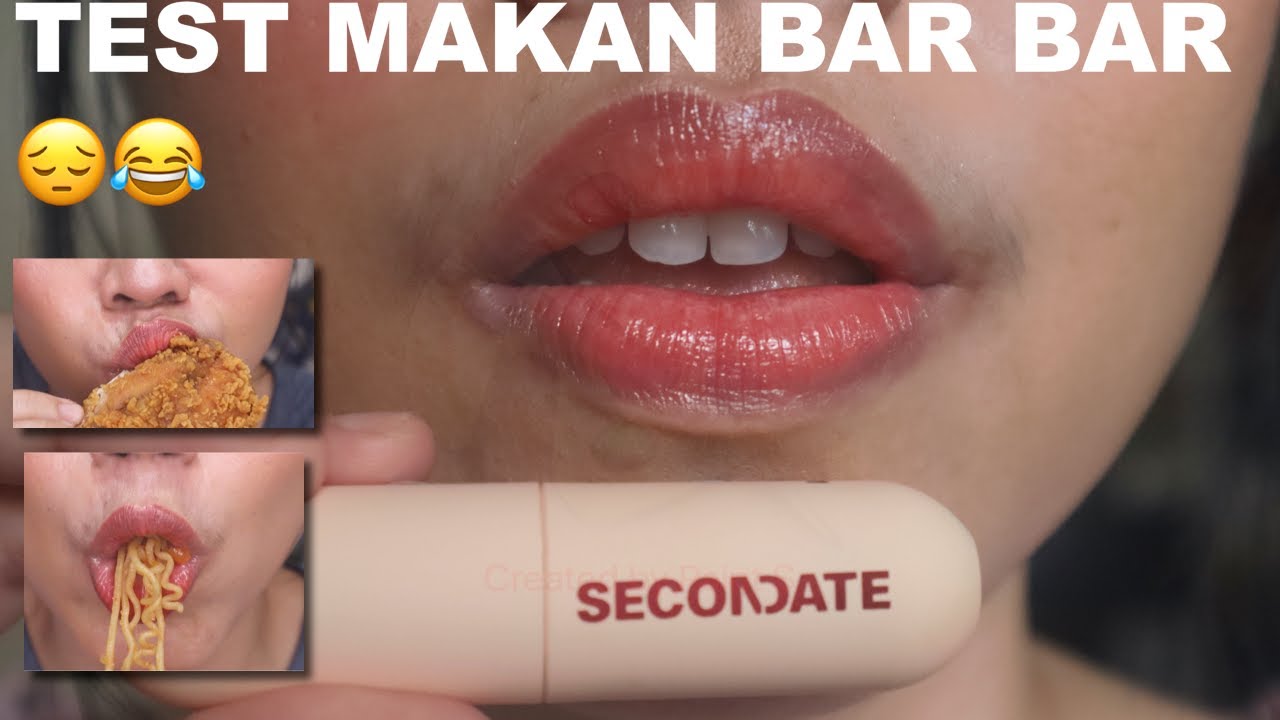SECONDATE MILKY GEL LIP TINT Review + Test Pakai Seharian & Makan Bar bar😂 | Maria Soelisty