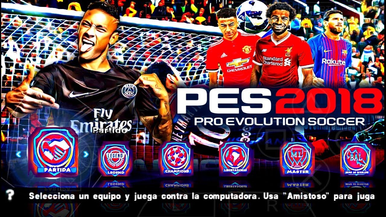 DOWNLOAD PES 2018 EVOLUTION PPSSPP ANDROID PC  PSP - YouTube