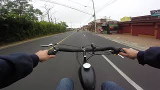 Motorized Bicycle  Stock Ride from Work to Home