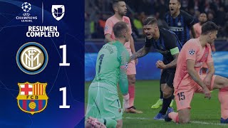 Inter Milan 1-1 Barcelona - GOLES Y RESUMEN EXTENDIDO - UEFA Champions League