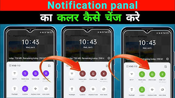 Notification Bar Colour Change Kare | phone notification Panel Color & Design Change Accent Colour