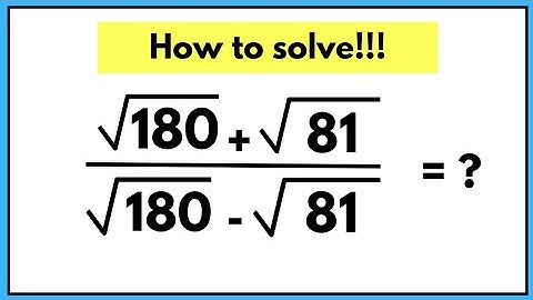 Nice Square Root Question | Radical Problem | Math Olympiad Simplification | Solve Square Root | 