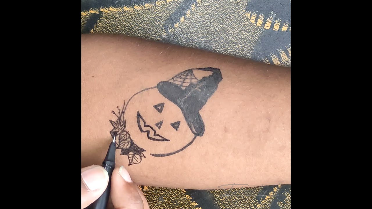 Pumpkin Tattoo Stickers for Sale | Redbubble