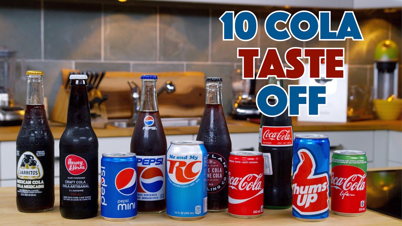 DIY Squozen Cola Vs. 10 Store Bought Colas  Ultimate Taste Off! | Glen And Friends Cooking