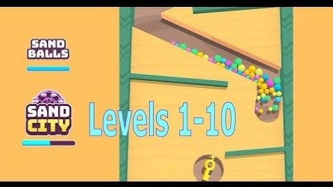 Sand Balls Puzzle Game | Level 1-10 Walkthrough | Relaxing Fun #sandballs 