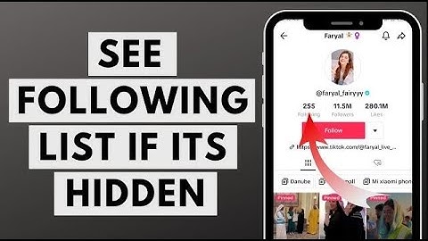How to See Following List of TikTok Account if it