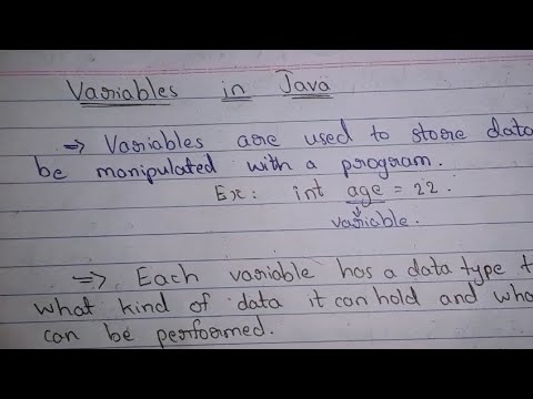 Variables in Java | Local variable |Instance Variable | Static Variable