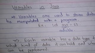 Variables in Java | Local variable |Instance Variable | Static Variable