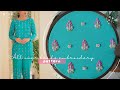 Beautiful all over embroidery pattern for dress hand embroidery beads work design 