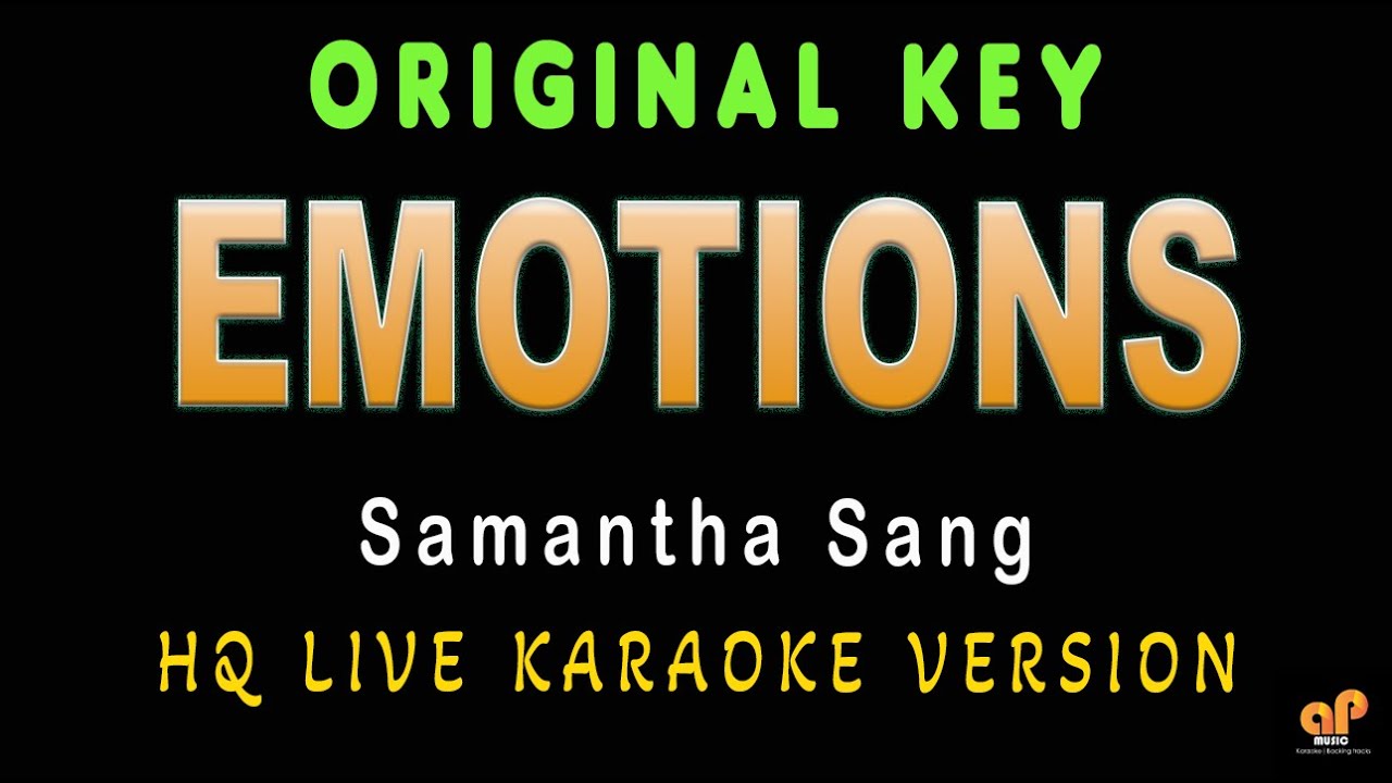EMOTIONS - Samantha Sang (HQ KARAOKE VERSION) EMOTIONS - Samantha Sang (HQ KARAOKE VERSION)