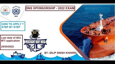 HOW TO FILL DNS SPONSORSHIP FORM WITH SCI MTI  | STEP BY STEP|AUGUST -2022