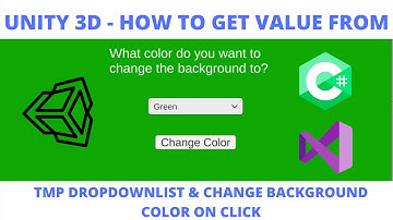 Unity Tutorials c# -  How To Change Color Of A Image Background With Text Mesh Pro DropDown List