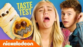 Trick or Treat Taste Test Challenge 🎃 ft. Emily Skinner, Case Walker \& More! | #FunniestFridayEver