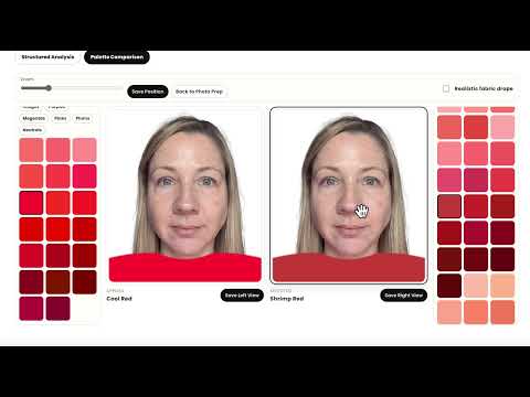 What Colors Look Best on Me? Virtual Color Analysis Demo