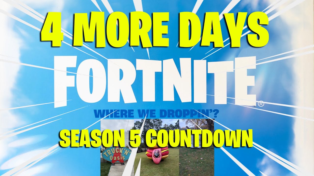 Fortnite og countdown (4 more days till Fortnnite OG) gameplay (OG Map