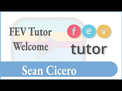 FEV Tutor Welcome