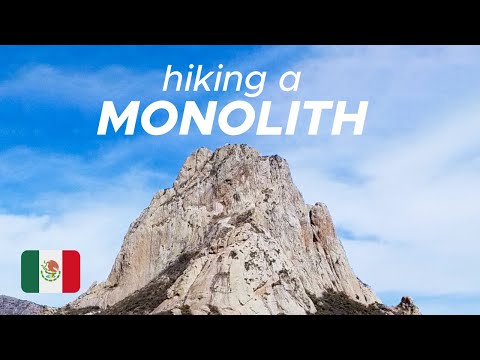 Hiking up Pena de Bernal (world's 3rd biggest monolith)