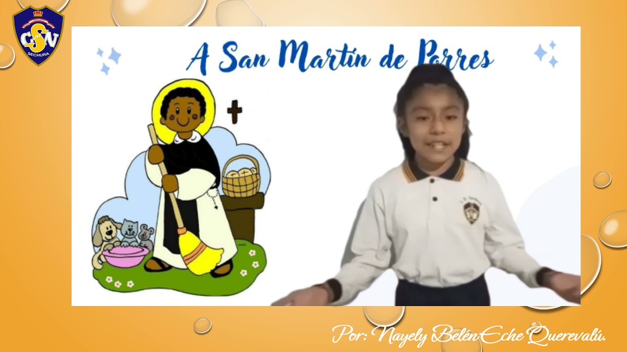 Poema a San Martín de Porres por niños de 5to de Primaria_ I.E. Sechura
