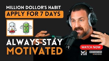 NEUROSCIENTIST  - You will NEVER LOSE your Motivation Again. Million Dollar Habit by Andrew Huberman