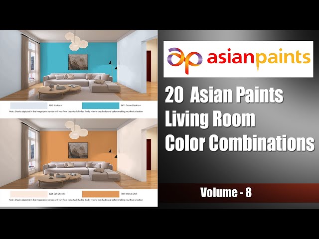 Wall Colour Combination For Living Room Asian Paints Youtube