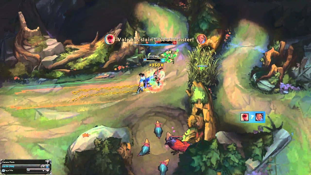 Decent Lee Sin 2v1 Outplay - High Elo Ranked 5's