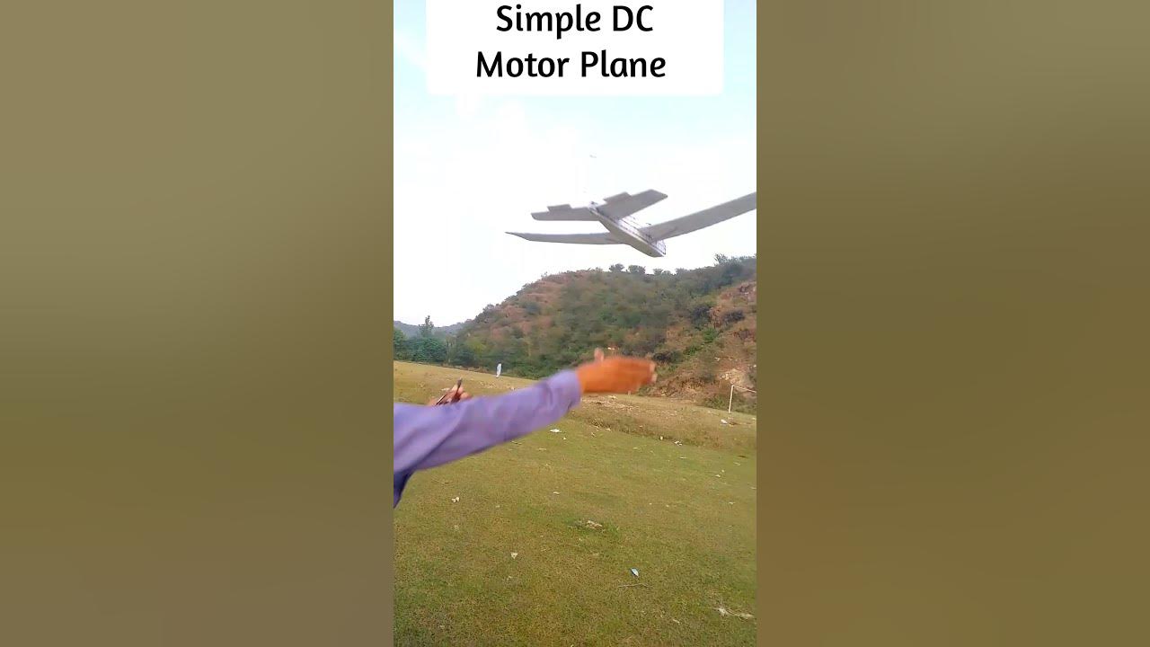 Simple Coreless Motor Plane Homemade Very Easy | Rc plane Flying | flite test