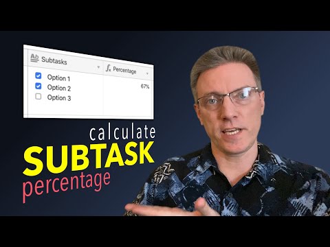 Count subtask checkbox items with a formula