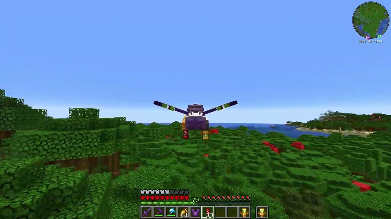 #15 Нашел место для будущего города в Майнкрафт с Модом Create