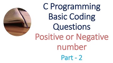 Positive or Negative number using ternary operator in C programming | Part - 2 | Tamil #ctutorial