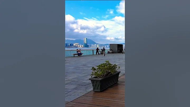 Hong Kong Victoria Harbour ☝️| 香港 維多利亞港 | Wan Chai Promenade 灣仔海濱長廊公園
