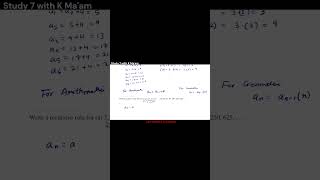 Recurrence Form of Arithmetic Sequence #maths #learnmath #usamath #cc #commoncore
