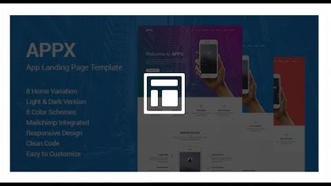 Appx - Responsive App Landing Page Template | Themeforest Download
