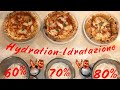 PIZZA DOUGH 3  Best Hydration Differences 80% vs 70% vs 60%