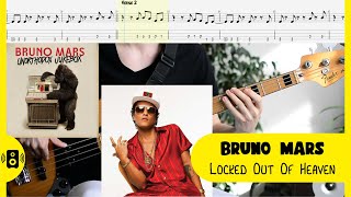 Bruno Mars - Locked Out Of Heaven | Bass Tabs | Бас Табы